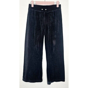 Vintage Y2K Juicy Couture‎ Sweatpants Womens Small Black Terry Track Pants USA